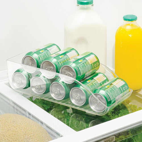 Large Plastic Soda Pop Can Storage Dispenser Fridge Bin