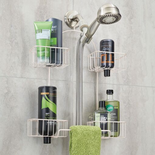 melos 4 Pack Shower Caddy, Wall Mounted Bathroom Shower Organizer