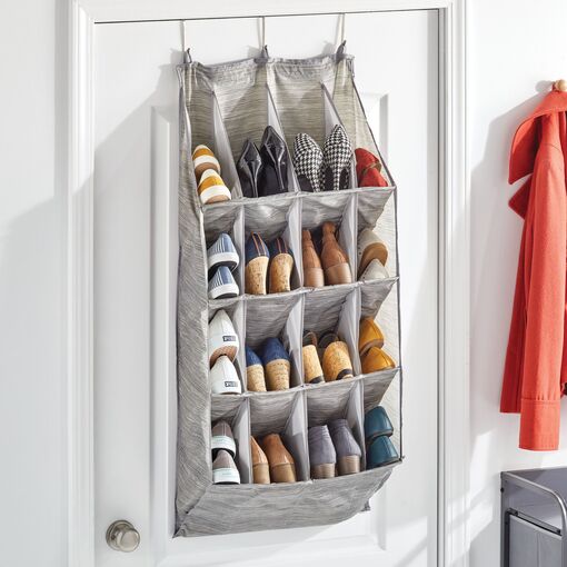 Soft Closet Storage - Hanging Closet Organizer & Shoe Pockets