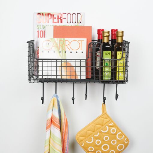 Maker Metal Grid Wall Organizer with Basket Set - 40W by Hubbub