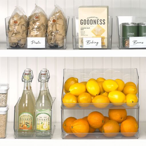 Pet Transparent Divided Storage Box Clear Kitchen Pantry - Temu