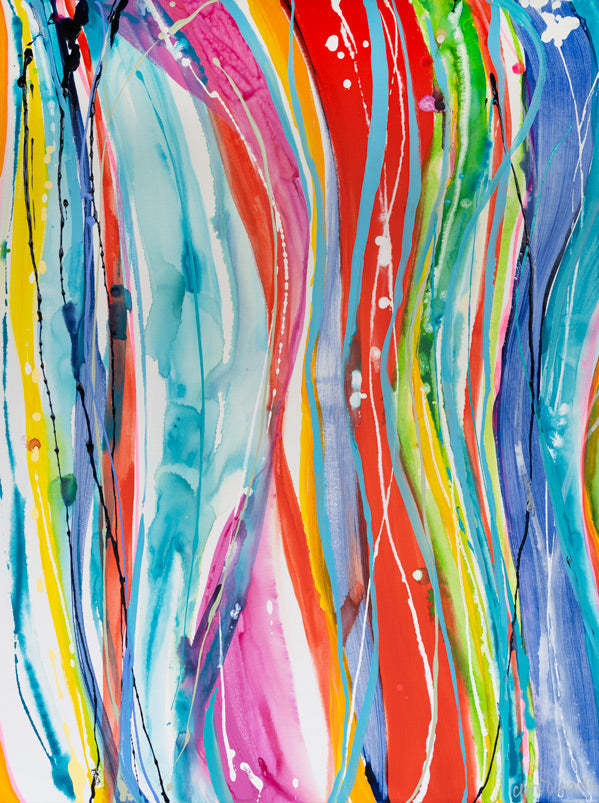 Abstract painting by artist Claire Desjardins.
