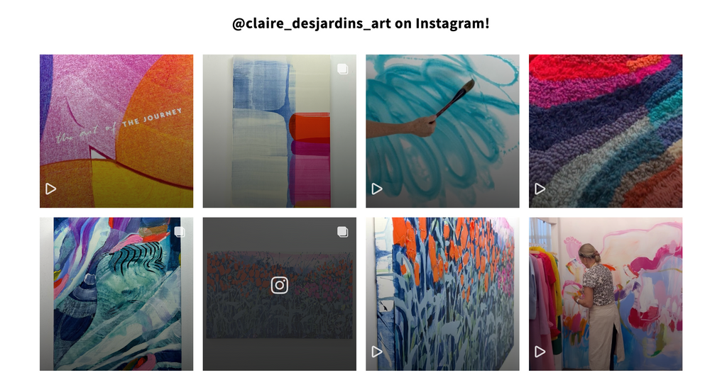 @claire_desjardins_art on Instagram on the Home page