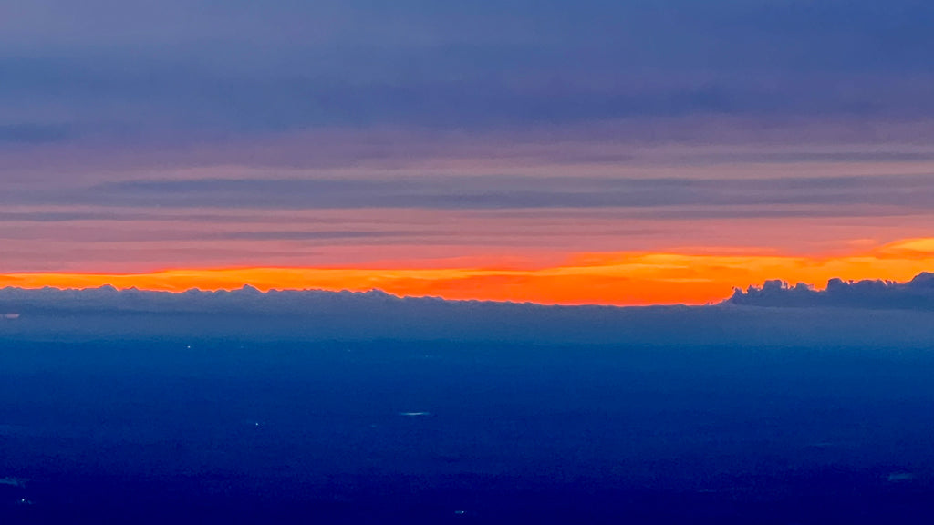 Colorful sunset: color inspiration looks like an abstract painting.