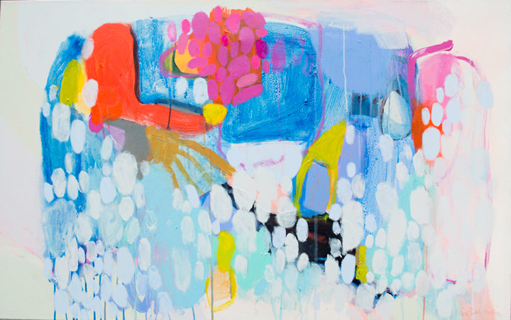 Abstract painting by artist Claire Desjardins.