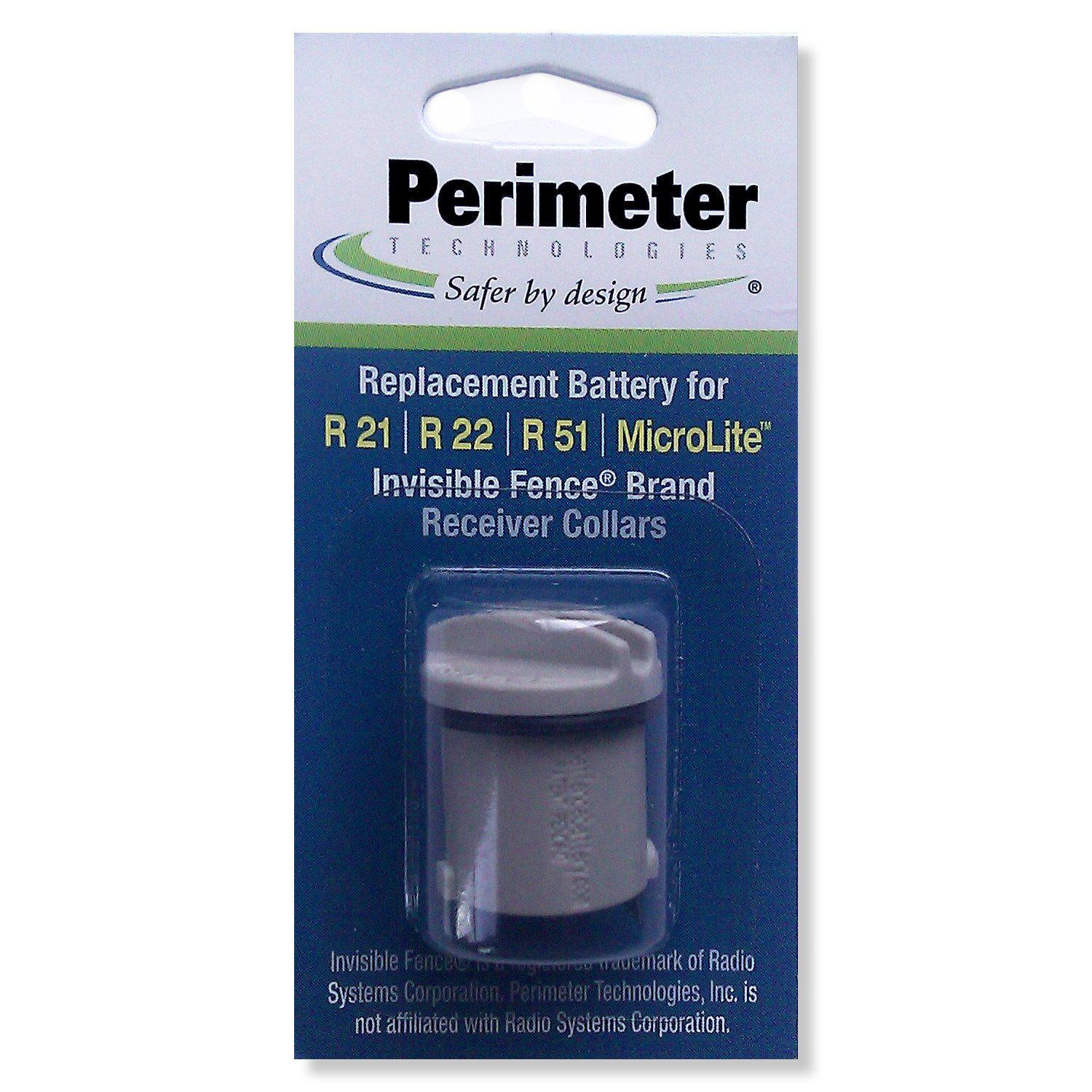 Perimeter Technologies Invisible Fence R21 and R51 Dog Collar Battery