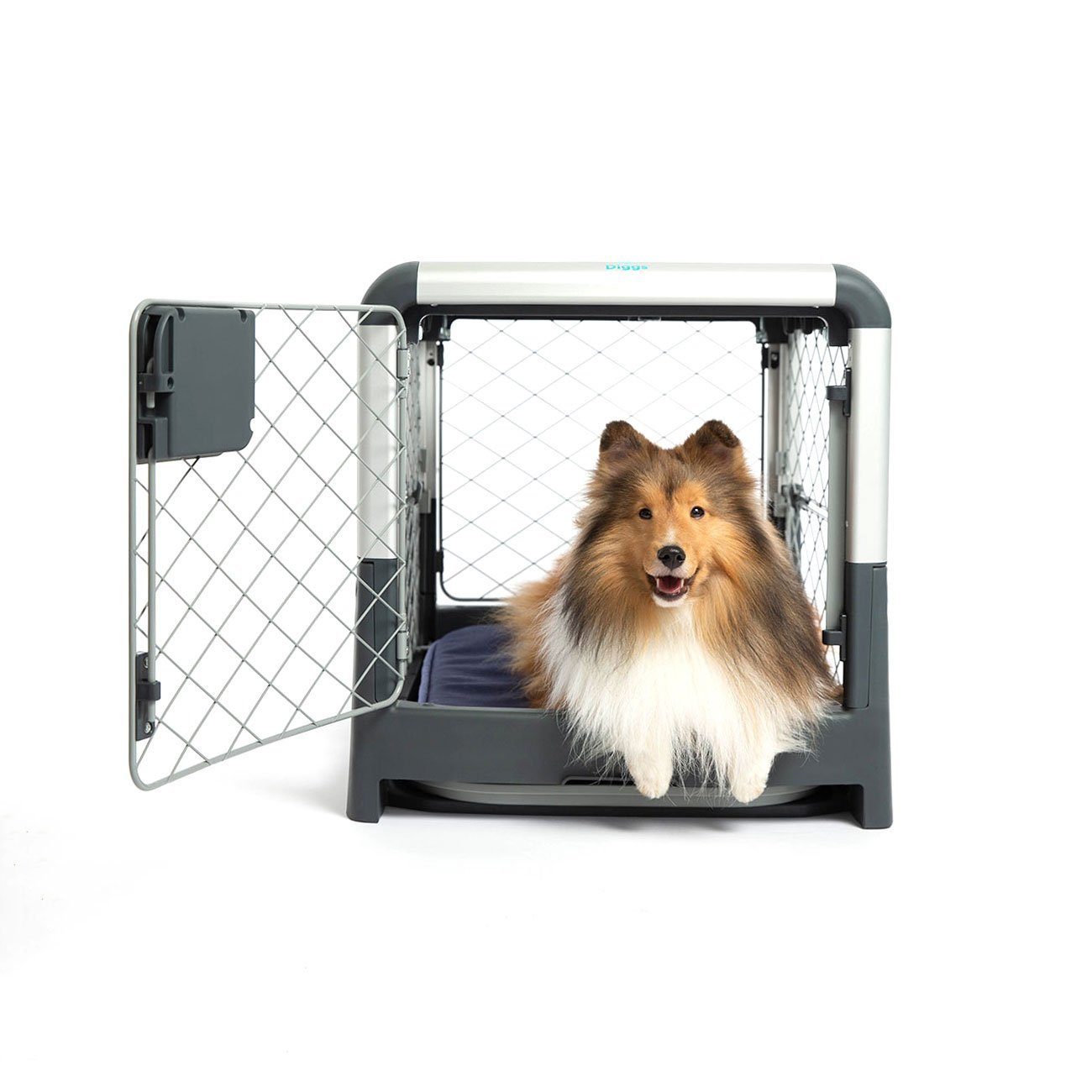 Diggs Revol Dog Crate flatfolding, collapsible, sturdy dog crate