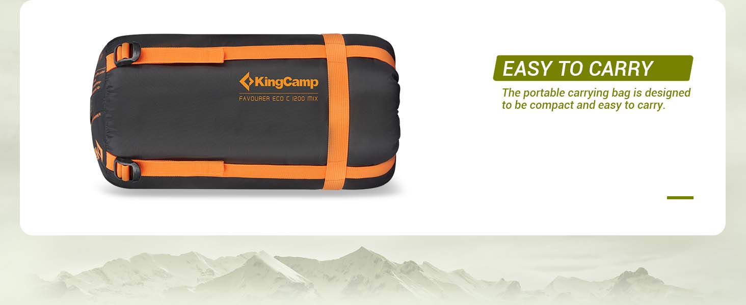 KingCamp Ultralight Down Sleeping Bag with Compression Sack