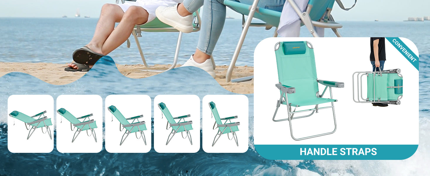 WEJOY Daydream 5 Position Beach Chair