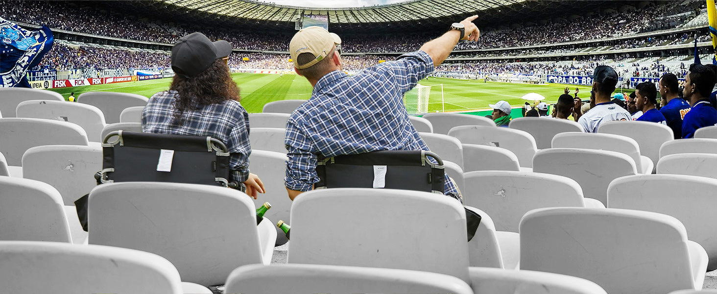 FUNDANGO Stadium Seat for Bleachers with Back Support