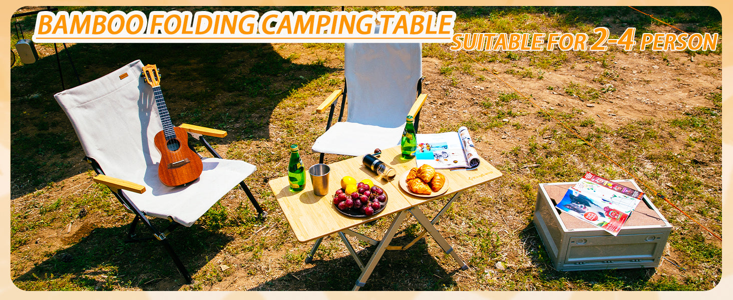 KingCamp BAMBOO P8740 Camping Table for Outdoor