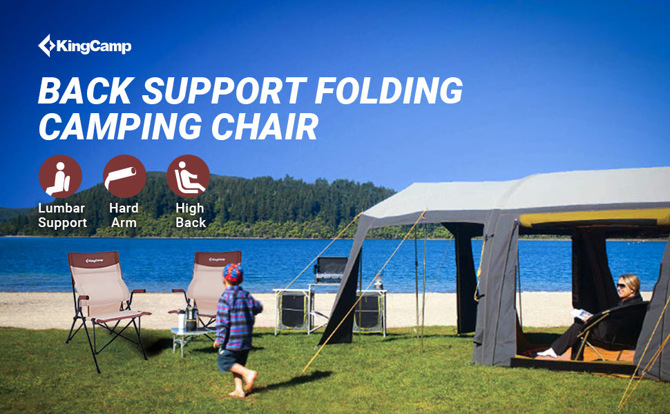 KingCamp DAPHNE Lumbar Support Folding Camping Chair