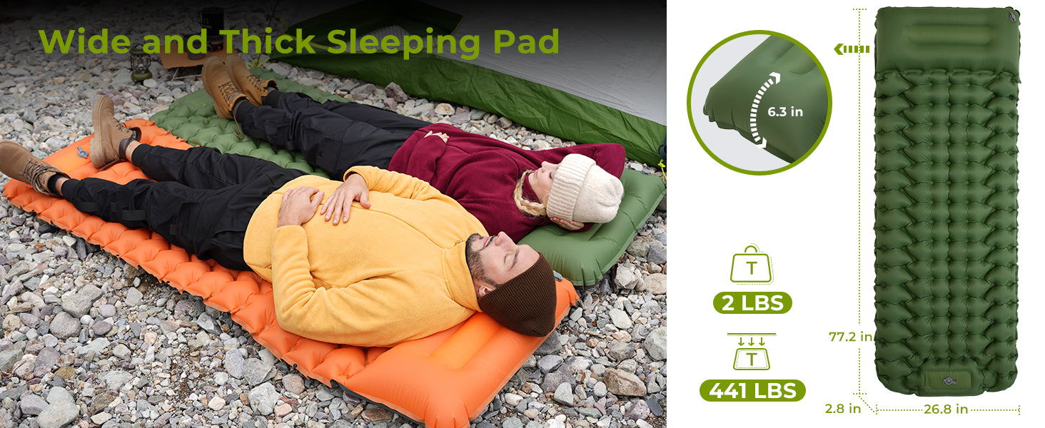 ATEPA DELUXE 7 Single Air Pad Camping Mattress