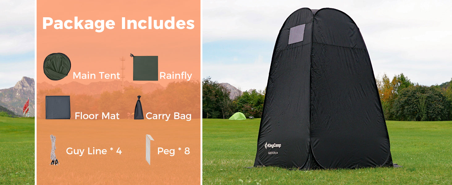 KingCamp GENOVA Portable Shower Tents for Camping, Pop Up Privacy Tent