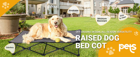 KingCamp PETS SEDUM S Dog Cot Elevated Dog Bed