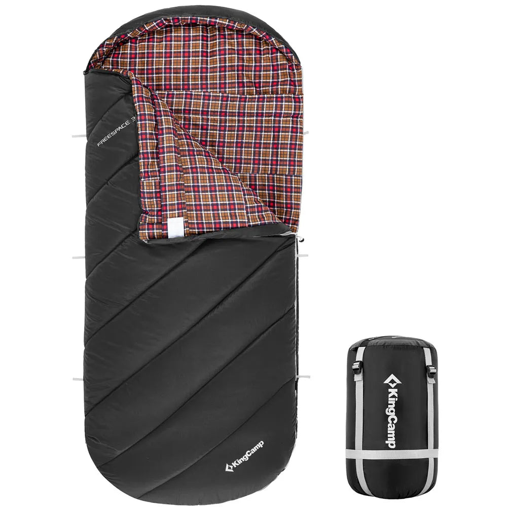 KingCamp FREESPACE 350 Youth Sleeping Bag-Envelope With Hood