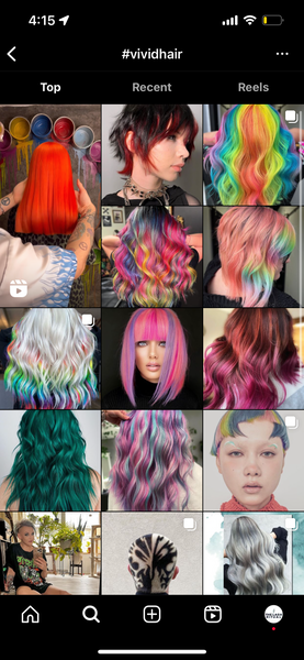 vivid hair color hashtag on instagram