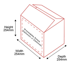 Double Walled Boxes - 254x254x254mm - 1 Side