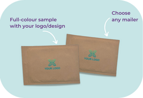 Eco-Friendly Padded Mailers Printed Sample