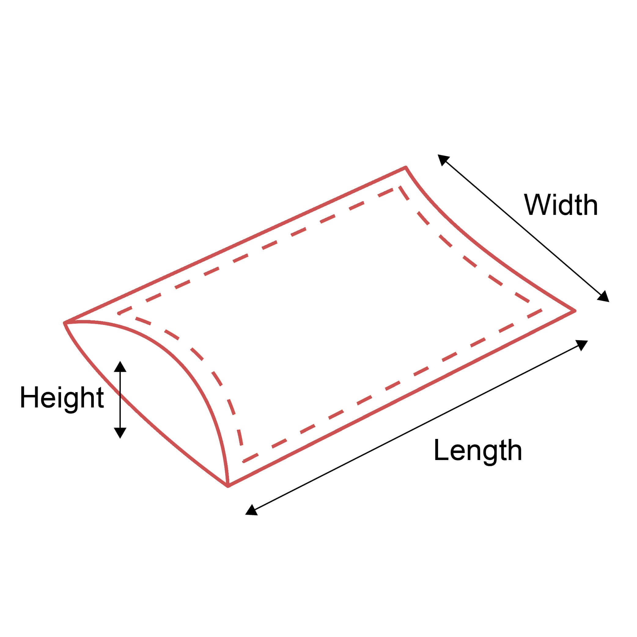 Pillow Boxes Dimensions Dimensions