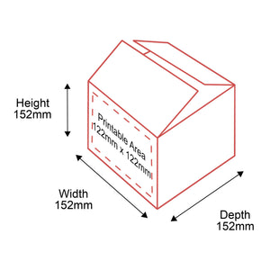 Single Walled Boxes - 152x152x152mm - 1 Side
