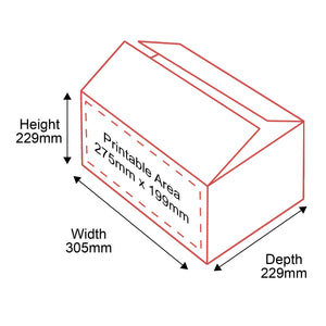 Single Walled Boxes - 305x229x229mm - 1 Side