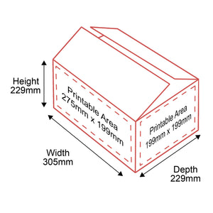 Single Walled Boxes - 305x229x229mm - 4 Sides