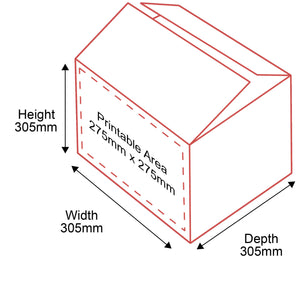 Single Walled Boxes - 305x305x305mm - 1 Side