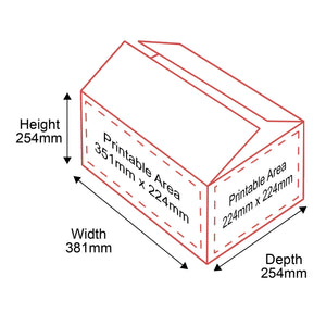 Single Walled Boxes - 381x254x254mm - 4 Sides