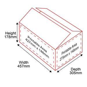 Single Walled Boxes - 457x305x178mm - 4 Sides