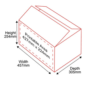 Single Walled Boxes - 457x305x254mm - 1 Side