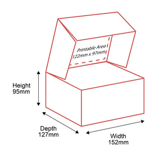 Small Parcel Boxes - 152x127x95mm - Inside Dimensions