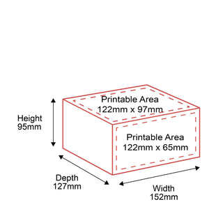 Small Parcel Boxes - 152x127x95mm - Outside Dimensions