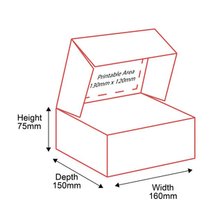 Small Parcel Boxes - 160x150x75mm - Inside Dimensions