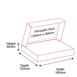 Small Parcel Boxes - 180x120x30mm - Inside Dimensions