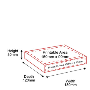 Small Parcel Boxes - 180x120x30mm - Outside Dimensions