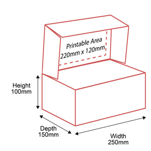 Small Parcel Boxes - 250x150x100mm - Inside Dimensions