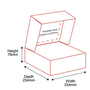 Small Parcel Boxes - 254x254x76mm - Inside Dimensions