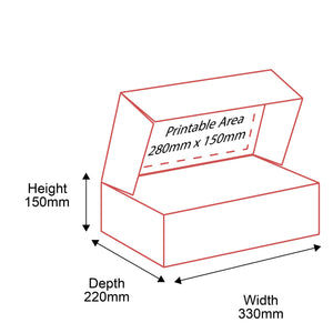 Small Parcel Boxes - 330x220x150mm - Inside Dimensions