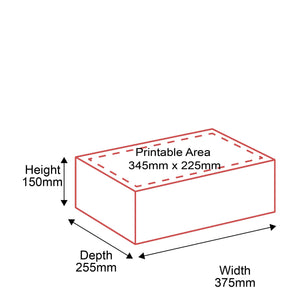 Small Parcel Boxes - 375x255x150mm - Outside Top Dimensions