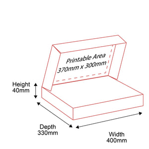 Small Parcel Boxes - 400x330x40mm - Inside Dimensions