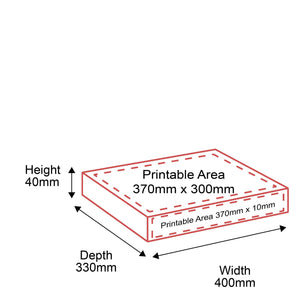 Small Parcel Boxes - 400x330x40mm - Outside Dimensions