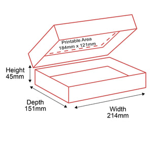 Telescopic Box - 214x151x45mm - Inside