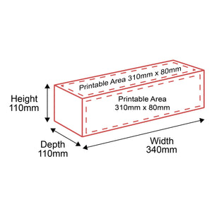 Packaging Kit Box - 340x110x110mm - Outside Dimensions
