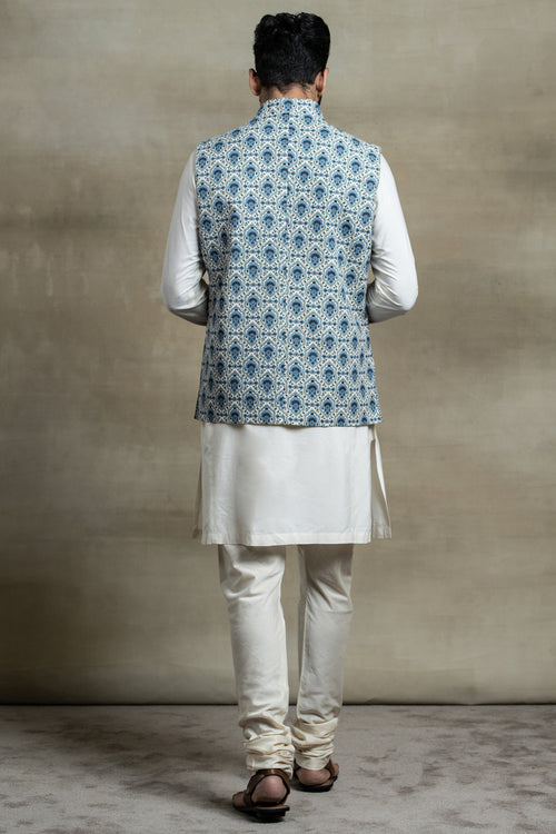 Buy Georgette Nehru Jacket For Reception for men Online from Indian  Designers 2024