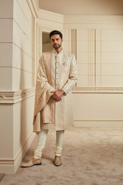 Indian & Pakistani Sherwani and long jacket style suit (kurti) Cutting and  Stitching - YouTube