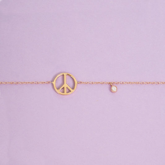 Bracciale Simbolo Della Pace Collezione Peace and Love 