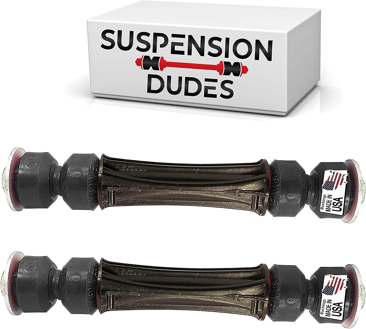 Suspension Dudes Front Sway Bar Stabilizer Link Kit FITS Silverado, Escalade, Tahoe, Sierra, Yukon, Sierra, Suburban, 2007-2020, K700538 K700432 Bushings Made In USA