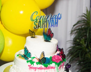 Custom Acrylic Cake topper - Cat's Kollection