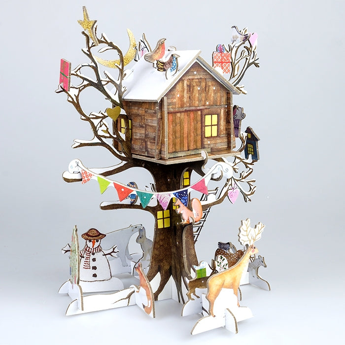 Roger La Borde Pop & Slot Christmas Treehouse Advent Calender Indigo